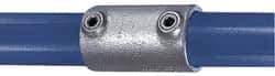 Kee - 3/4" Pipe, Malleable Iron Straight Coupling Pipe Rail Fitting - Galvanized Finish - Apex Tool & Supply