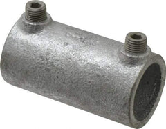 Kee - 1" Pipe, Malleable Iron Straight Coupling Pipe Rail Fitting - Galvanized Finish - Apex Tool & Supply