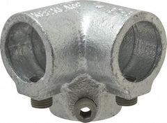 Kee - 1" Pipe, Side Outlet Elbow, Malleable Iron Elbow Pipe Rail Fitting - Galvanized Finish - Apex Tool & Supply