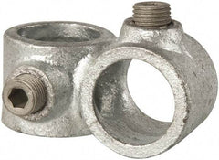 Kee - 3/4" Pipe, Crossover, Malleable Iron Cross Pipe Rail Fitting - Galvanized Finish - Apex Tool & Supply