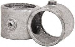 Kee - 2" Pipe, Crossover, Malleable Iron Cross Pipe Rail Fitting - Galvanized Finish - Apex Tool & Supply