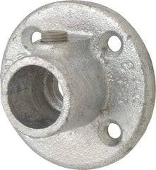 Kee - 3/4" Pipe, Medium Flange, Malleable Iron Flange Pipe Rail Fitting - Galvanized Finish - Apex Tool & Supply