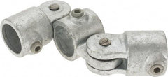 Kee - 1" Pipe, Malleable Iron Swivel Socket Pipe Rail Fitting - Galvanized Finish - Apex Tool & Supply