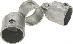 Kee - 2" Pipe, Malleable Iron Swivel Socket Pipe Rail Fitting - Galvanized Finish - Apex Tool & Supply