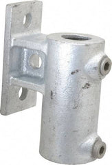Kee - 1-1/4" Pipe, Malleable Iron Rail Base Pipe Rail Fitting - Galvanized Finish - Apex Tool & Supply