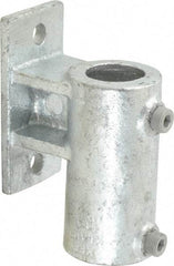 Kee - 1-1/2" Pipe, Malleable Iron Rail Base Pipe Rail Fitting - Galvanized Finish - Apex Tool & Supply