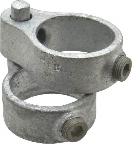 Kee - 1-1/2" Pipe, Malleable Iron Gate Hinge Fitting - Galvanized Finish - Apex Tool & Supply