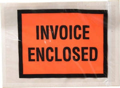 Nifty Products - 1,000 Piece, 5-1/2" Long x 4-1/2" Wide, Envelope - Invoice Enclosed, Orange Full Faced - Apex Tool & Supply