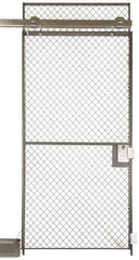 Folding Guard - 5' Wide x 8' High, Sliding Door for Temporary Structures - Woven Wire - Apex Tool & Supply