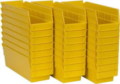 Akro-Mils - 11-5/8" Deep, Yellow Hopper Shelf Bin - 4" High x 4-1/8" Wide x 11-5/8" Long - Apex Tool & Supply