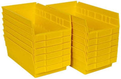 Akro-Mils - 11-5/8" Deep, Yellow Hopper Shelf Bin - 4" High x 6-5/8" Wide x 11-5/8" Long - Apex Tool & Supply