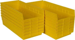 Akro-Mils - 17-7/8" Deep, Yellow Hopper Shelf Bin - 4" High x 8-3/8" Wide x 17-7/8" Long - Apex Tool & Supply