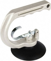 Made in USA - 25 Lb. Capacity Heavy Duty Double Cup Sheet Metal Lifter with Release Trigger - 4 Inch Cup Diameter - Apex Tool & Supply