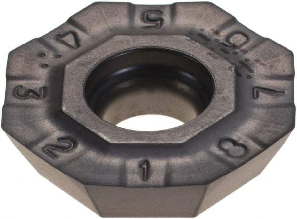Iscar - OFCR07T3 Grade IC928 Carbide Milling Insert - TiAlN Finish, 0.1791" Thick, 0.7008" Inscribed Circle, 0.6mm Corner Radius - Apex Tool & Supply