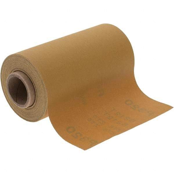 Made in USA - 320 Grit, Aluminum Oxide Adhesive Backed Sanding Sheets - Paper, 4-1/2" x 10 Yds., C Weighted Backing - Apex Tool & Supply
