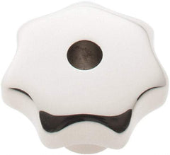KIPP - 1-1/4" Head Diam, 7 Point Lobed Knob - 1/4" Hole, Stainless Steel - Apex Tool & Supply