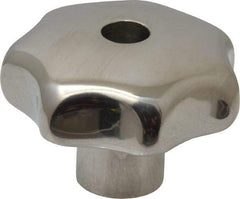 KIPP - 1.96" Head Diam, 7 Point Lobed Knob - 3/8" Hole, Stainless Steel - Apex Tool & Supply