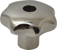 KIPP - 1-1/4" Head Diam, 7 Point Lobed Knob - 1/4-20 Hole, Stainless Steel - Apex Tool & Supply