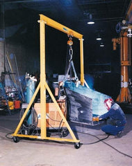 Spanco - 4,000 Lb Load Capacity Steel Gantry Crane - 11-1/2' Span - Apex Tool & Supply