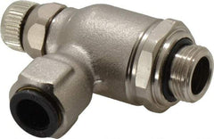 Legris - 10mm Tube OD x 3/8" BSPP Metal Flow Control Regulator - 0 to 145 psi, Buna Nitrile O-Ring & Treated Brass Material - Apex Tool & Supply