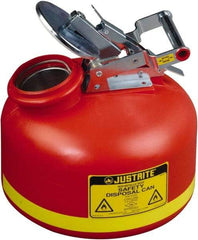 Justrite - Safety Disposal Cans Capacity (Gal.): 2.00 Material: Polyethylene - Apex Tool & Supply