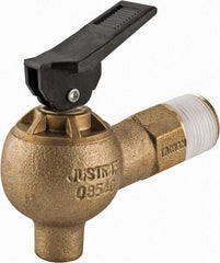 Justrite - 3/4" NPT Brass Drum Faucet - FM Approved - Apex Tool & Supply