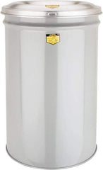 Justrite - 30 Gallon Complete Unit Fire Resistant Steel Drum and Aluminum Head - 19-7/8 Inch Outside Diameter, 7 Inch Opening Diameter, 29-3/4 Inch High, FM and UL Standards - Apex Tool & Supply
