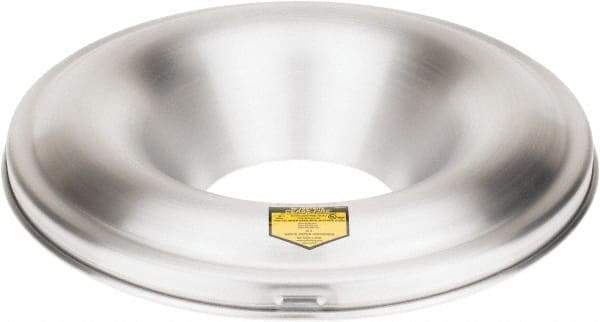 Justrite - Aluminum Steel Fire Resistant Head - 19-7/8 Inch Outside Diameter, 30 Gallon Complete Drum, 7 Inch Opening Diameter, FM and UL Standards - Apex Tool & Supply