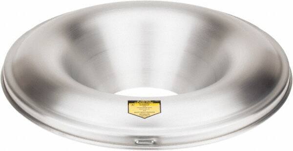 Justrite - Aluminum Steel Fire Resistant Head - 24 Inch Outside Diameter, 55 Gallon Complete Drum, 7-7/8 Inch Opening Diameter, FM Standards - Apex Tool & Supply