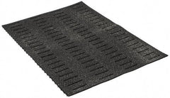 Wearwell - 3' Long x 2' Wide, Dry/Wet Environment, Anti-Fatigue Matting - Black, Vinyl with Vinyl Base, Beveled on 4 Sides - Apex Tool & Supply