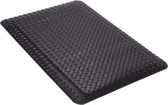 Wearwell - 3' Long x 2' Wide, Dry Environment, Anti-Fatigue Matting - Black, Vinyl with Nitrile Blend Base, Beveled on 4 Sides - Apex Tool & Supply