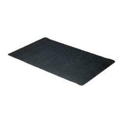 Wearwell - 5' Long x 3' Wide, Dry Environment, Anti-Fatigue Matting - Black, Natural Rubber with Nitrile Blend Base, Beveled on 4 Sides - Apex Tool & Supply