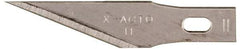 X-ACTO - 100 Piece Steel Hobby Blade - 1-19/32" OAL - Apex Tool & Supply