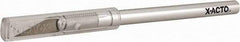 X-ACTO - 6" OAL Carbon Steel Hobby Knife - #11 Classic Fine Point Blade, Aluminum Handle - Apex Tool & Supply