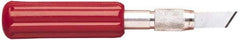 X-ACTO - 5-1/2" OAL Carbon Steel Hobby Knife - #19 Angled Wood Chiseling Blade, Plastic Handle - Apex Tool & Supply
