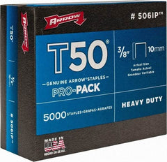 Arrow - 3/8" Wide Heavy Duty Staples - 3/8" Leg Length - Apex Tool & Supply
