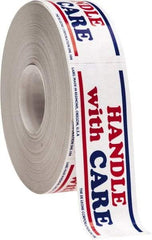 Made in USA - Handle With Care Shipping Label - 3" High x 1" Wide - Apex Tool & Supply