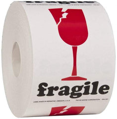 Made in USA - Fragile Shipping Label - 3" High x 4" Wide - Apex Tool & Supply