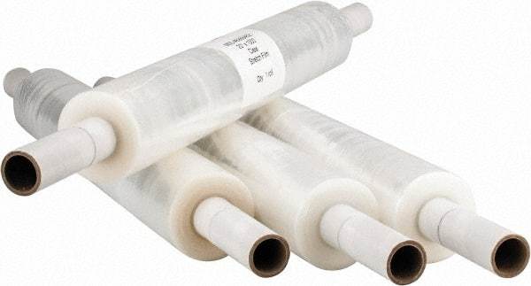 Stretch Associates - 20" x 1,000' 80 Gauge Clear Hand Held Stretch & Pallet Wrap with Extended Core - 80 Gauge, Clear - Apex Tool & Supply