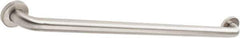 Made in USA - Washroom Partition Stainless Steel Grab Bar - 36 Inch Long - Apex Tool & Supply