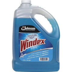 Windex - 1 Gal Bottle Ammonia Glass Cleaner - Use on Chrome, Hard Surfaces, Plexiglass, Stainless Steel - Apex Tool & Supply