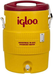 Igloo - 10 Gal Beverage Cooler - Plastic, Yellow/Red - Apex Tool & Supply