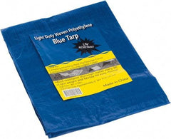 Value Collection - 10' Long x 8' Wide Polyethylene Tarp & Dust Cover - Blue - Apex Tool & Supply