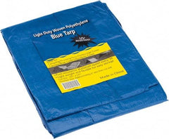 Value Collection - 12' Long x 10' Wide Polyethylene Tarp & Dust Cover - Blue - Apex Tool & Supply