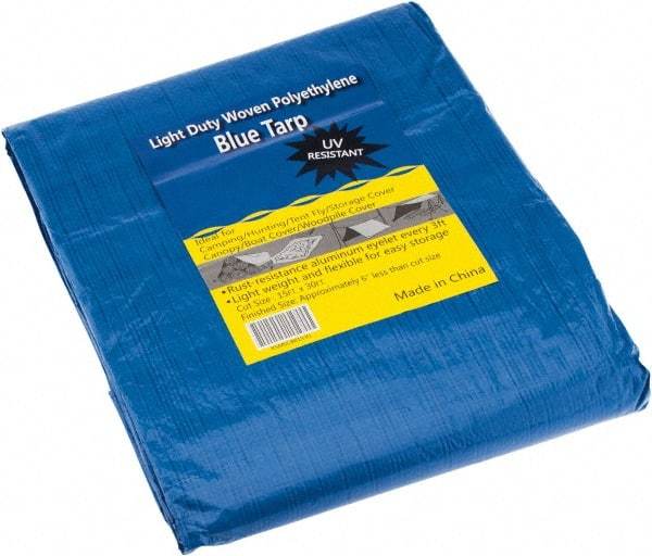 Value Collection - 30' Long x 15' Wide Polyethylene Tarp & Dust Cover - Blue - Apex Tool & Supply