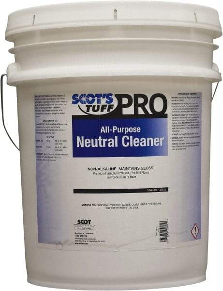 Scot's Tuff - 5 Gal Pail Cleaner - Use on Marble Terrazzo, Painted Surfaces, Tile, Varnished Wood - Apex Tool & Supply