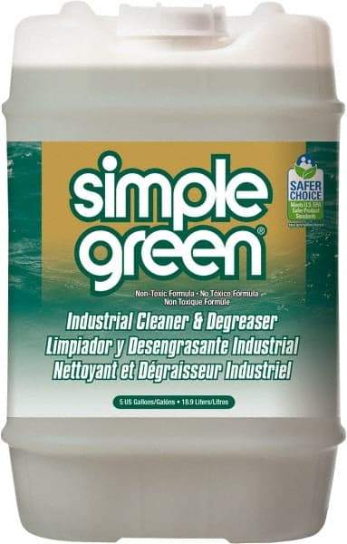 Simple Green - 5 Gal Bucket Cleaner/Degreaser - Liquid, Biodegradable, Concentrated, Unscented - Apex Tool & Supply