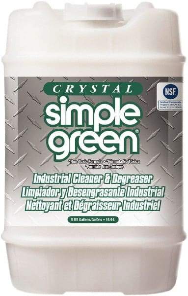 Simple Green - 5 Gal Bucket Cleaner/Degreaser - Liquid, Biodegradable, Concentrated, Unscented - Apex Tool & Supply