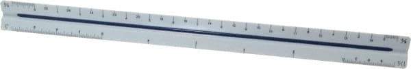 Staedtler - 12 Inch Long, Plastic Triangular Scales - Apex Tool & Supply