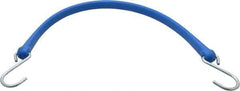The Perfect Bungee - Heavy Duty Tie Down with S Hook - 24" OAL, Blue - Apex Tool & Supply